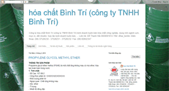 Desktop Screenshot of hoachat.binhtri.com